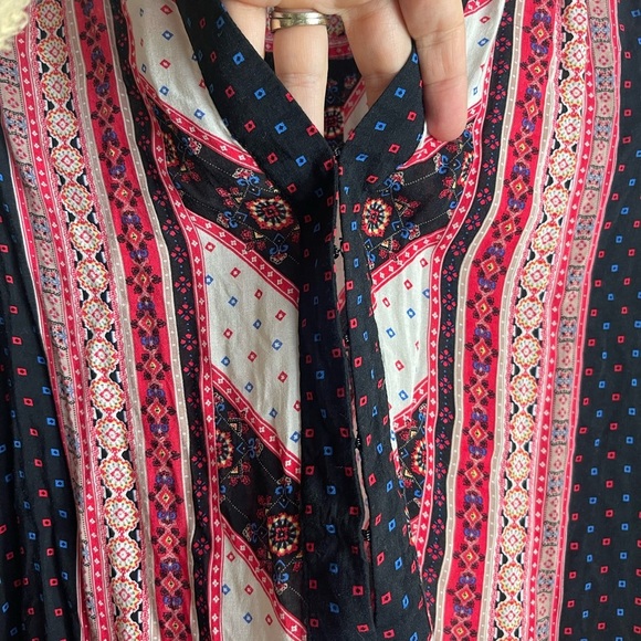 Free People Peace Maker Long Sleeve Mini Dress Size Small - Picture 5 of 7